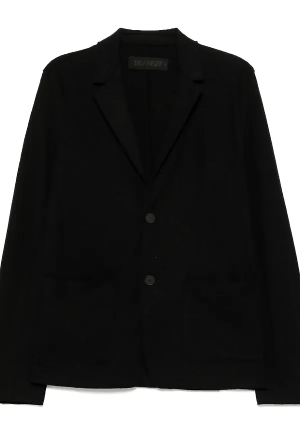 Transit enkelknäppt blazer - Svart