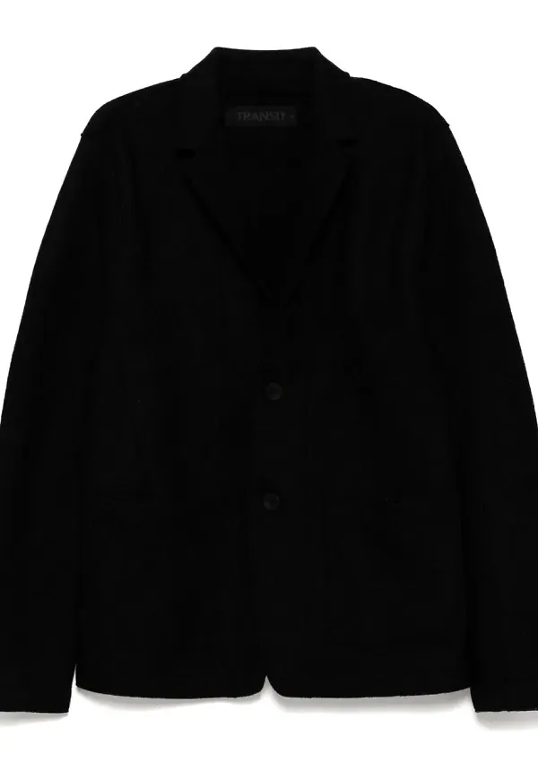 Transit enkelknäppt blazer - Svart