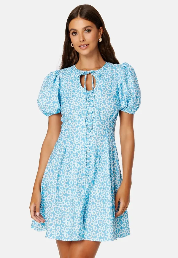 Trendyol Allis Puff Sleeve Dress Blue 40
