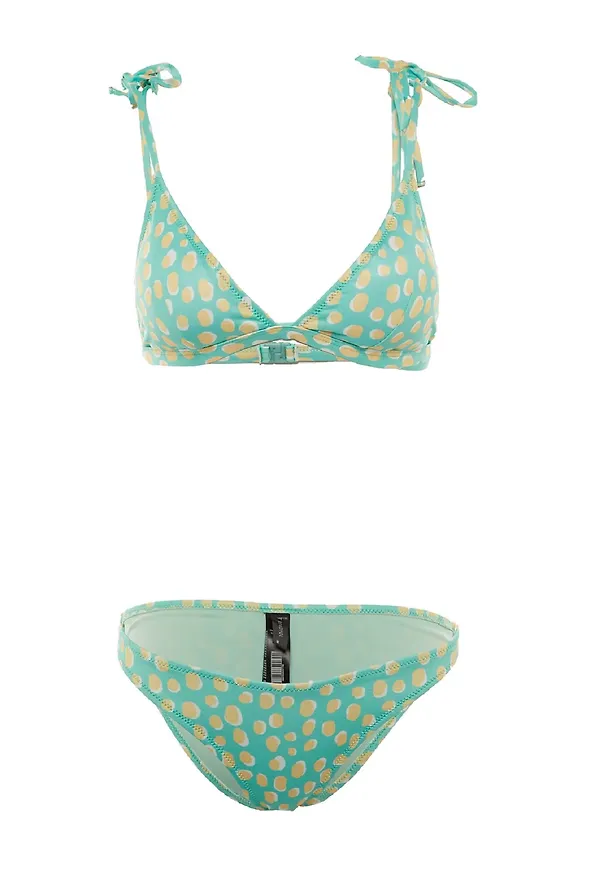 Trendyol Bikini ljusgul / mint / vit