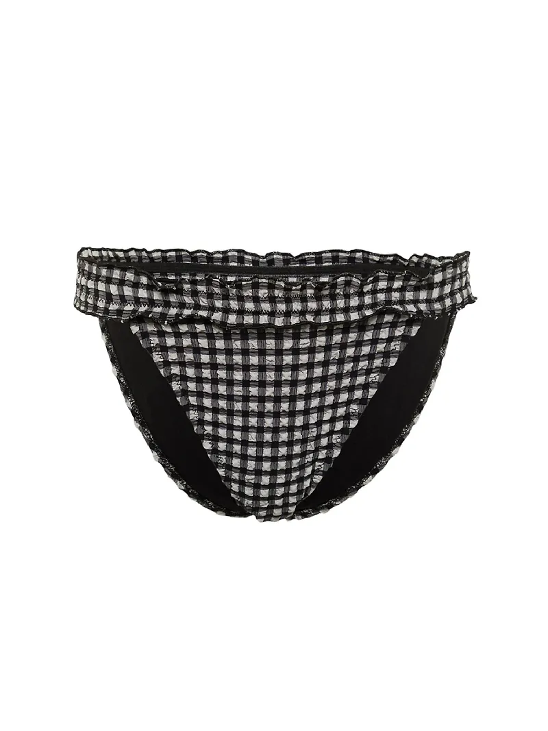 Trendyol Bikiniunderdel svart / vit