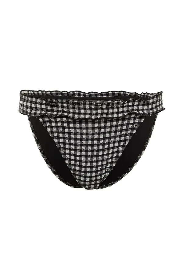 Trendyol Bikiniunderdel svart / vit