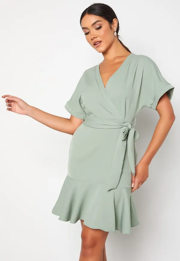 Trendyol Charlotte Wrap Dress Mint 38