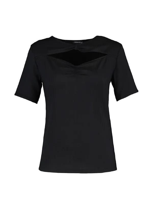 Trendyol Curve Blus svart