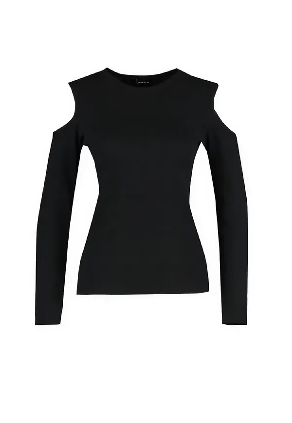 Trendyol Curve T-shirt svart