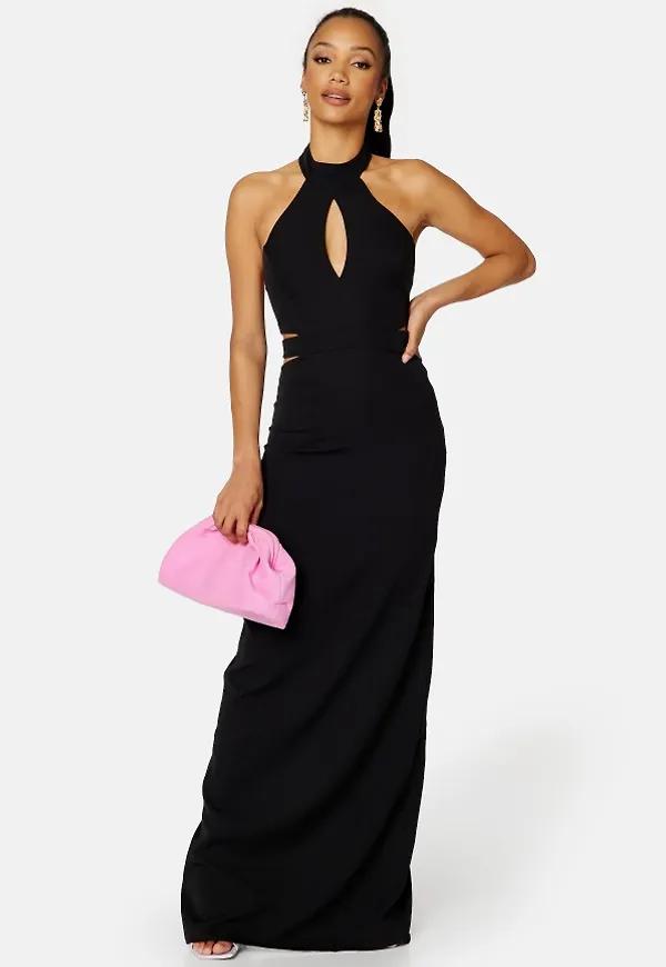 Trendyol Dasha Halter Neck Dress Black 38