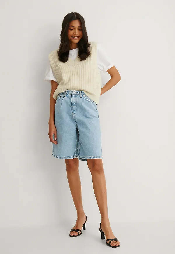 Trendyol Denimshorts - Blue