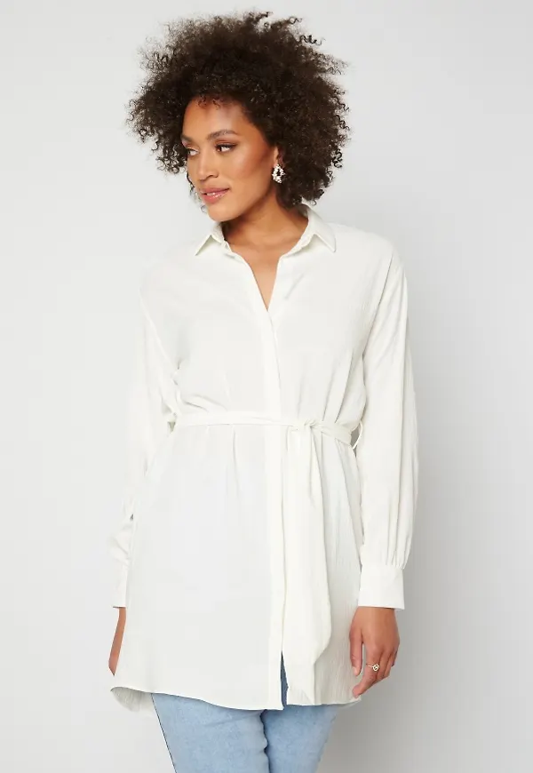 Trendyol Erica Belt Tunic Ekru/Ecru 40