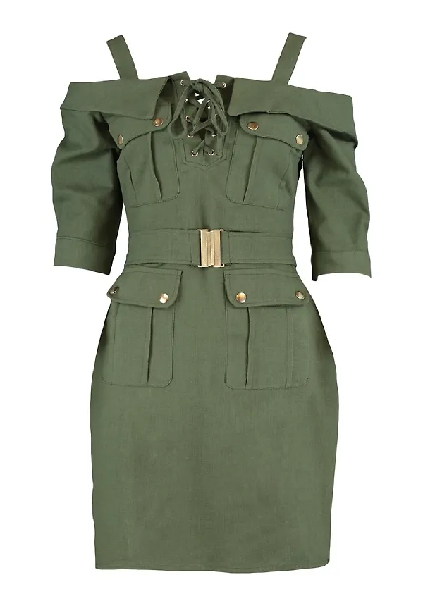 Trendyol Klänning khaki