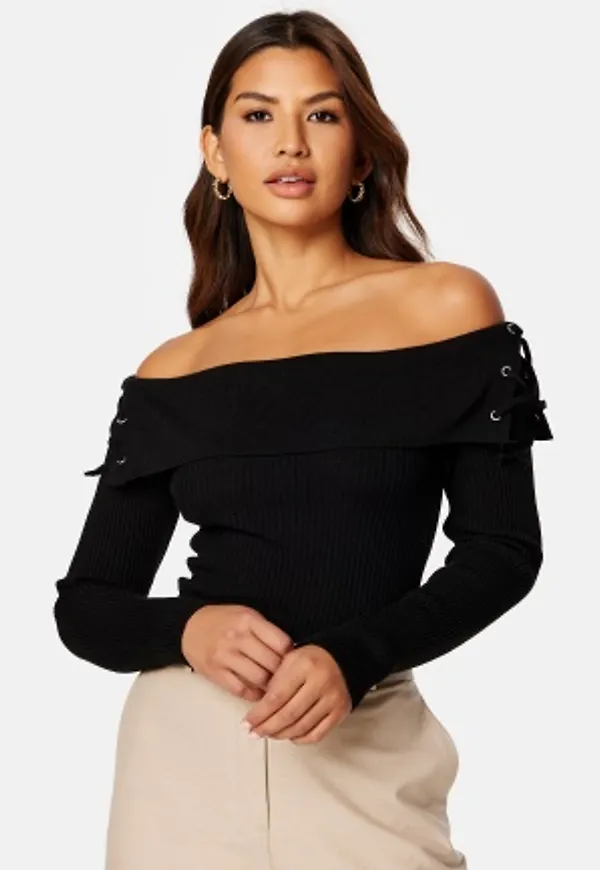 Trendyol Linnea Off Shoulder Top Black M