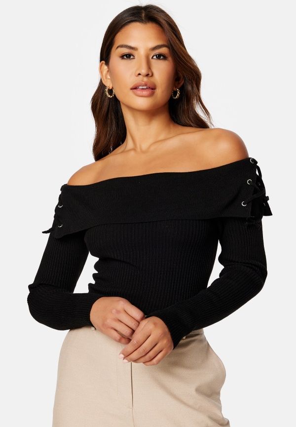 Trendyol Linnea Off Shoulder Top Black S