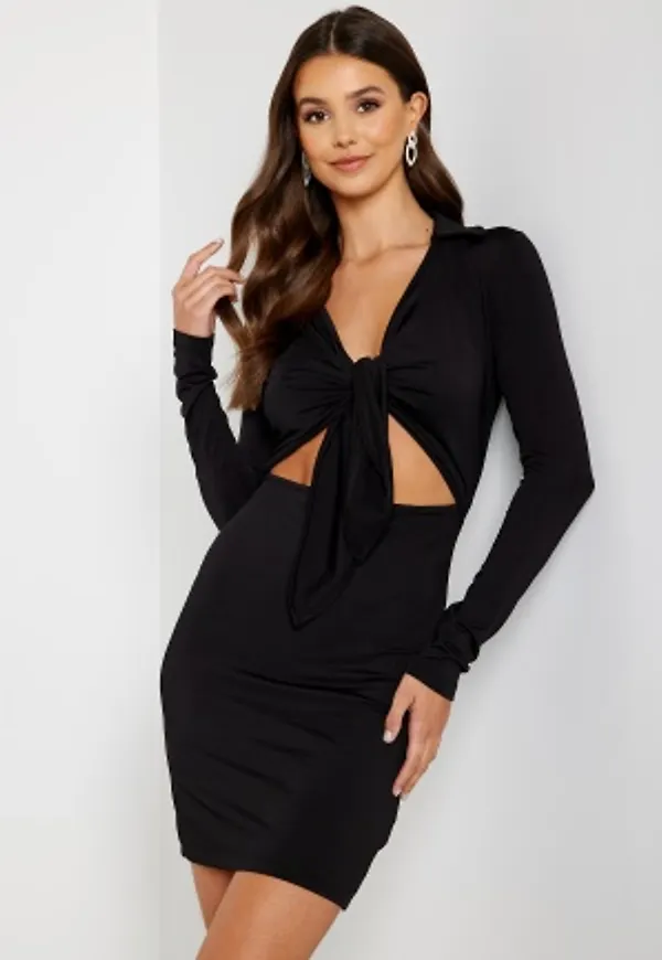 Trendyol Meya Tie Dress Black XL