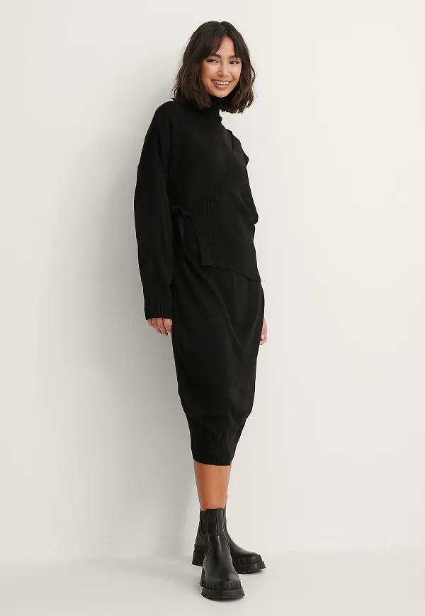 Trendyol Midiklänning - Black