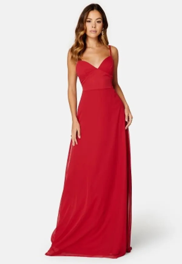 Trendyol Minel Maxi Dress Red 36