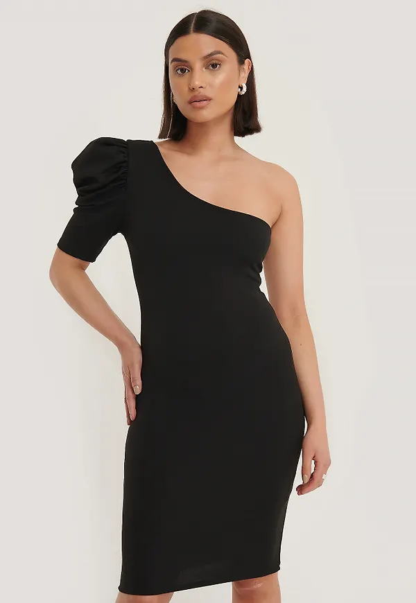 Trendyol Miniklänning Med En Ärm - Black