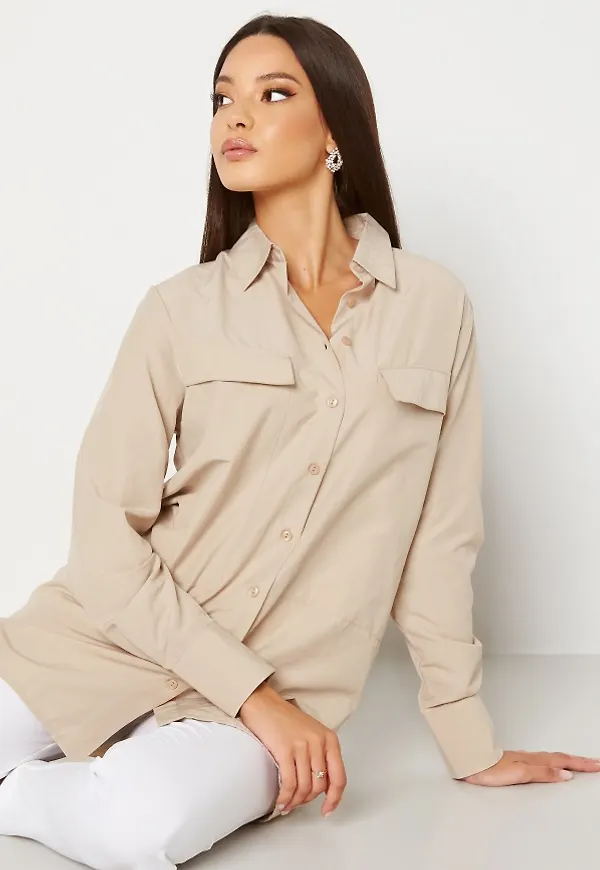 Trendyol Nathalie Tunic Shirt Bej/Beige 40