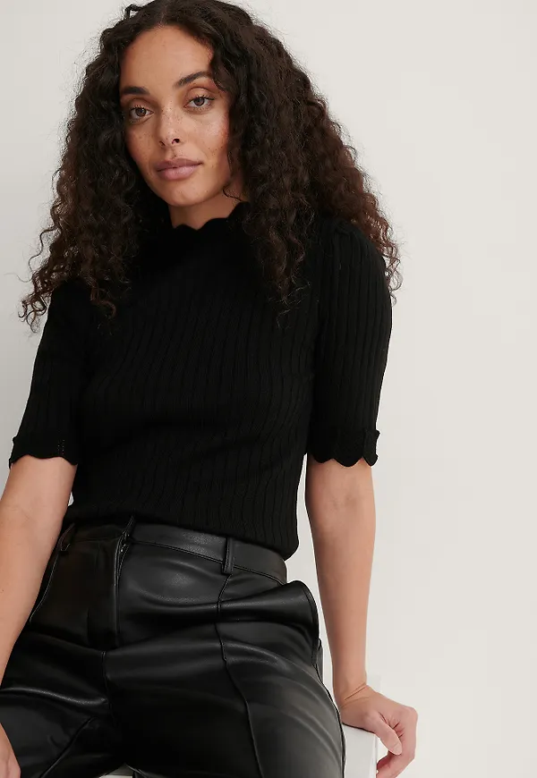 Trendyol Ribbad Topp - Black