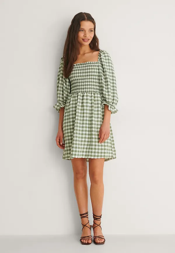 Trendyol Rutig Miniklänning - Checkered