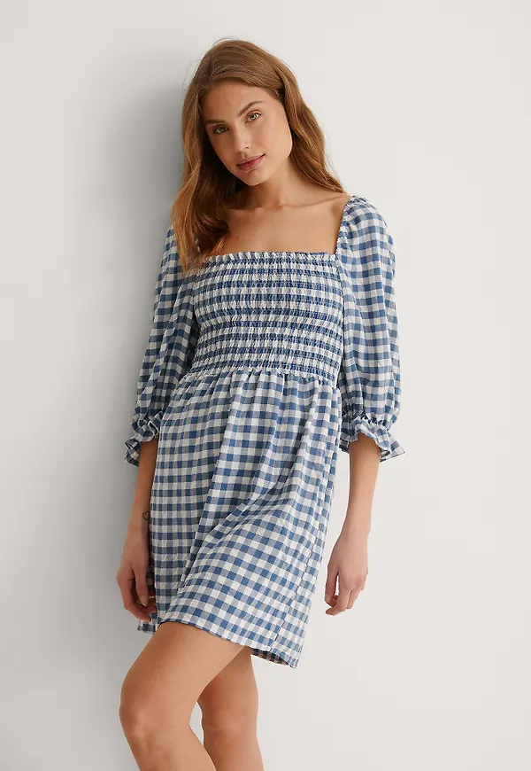 Trendyol Rutig Miniklänning - Checkered