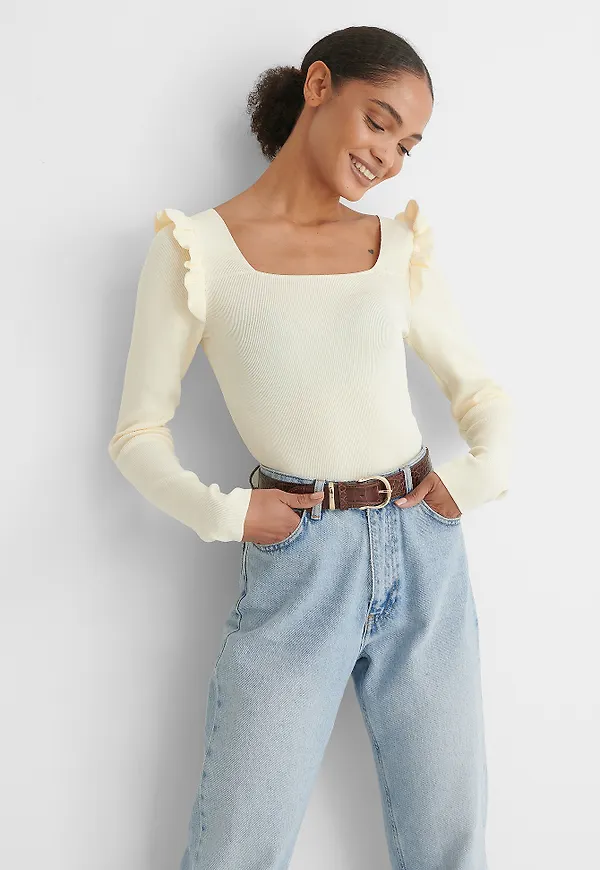 Trendyol Topp - Offwhite