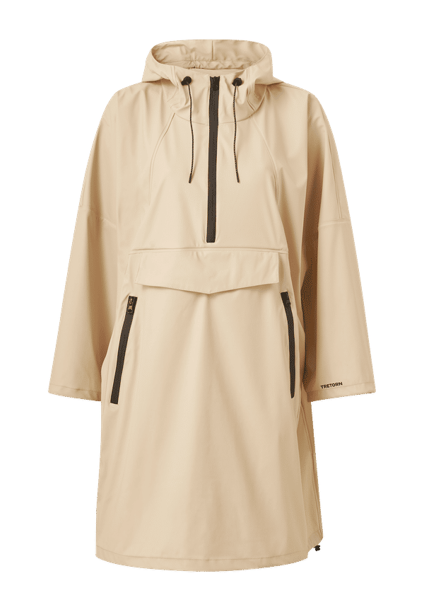 Tretorn - Regnjacka Varvet Poncho - Beige - 38/40