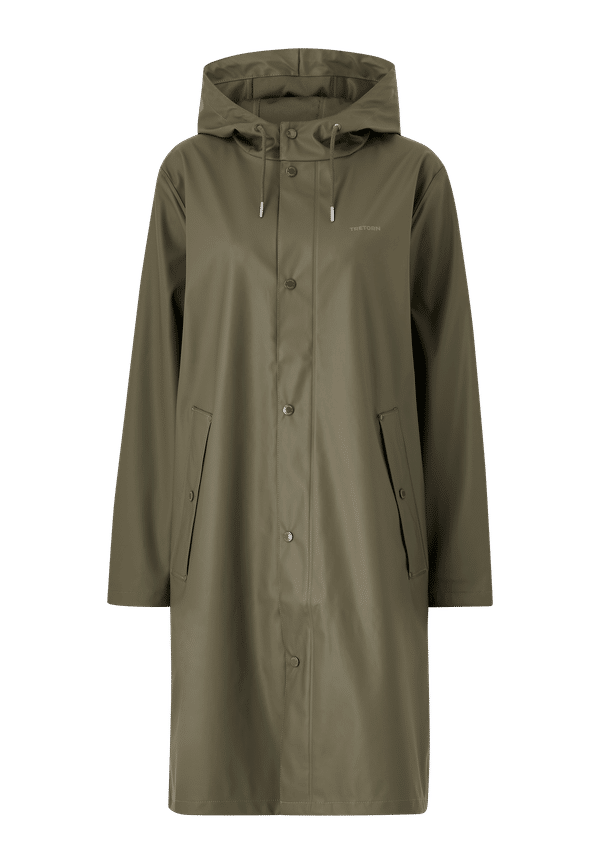 Tretorn - Regnjacka Wings Long Rain Jacket - Grön - 34/36