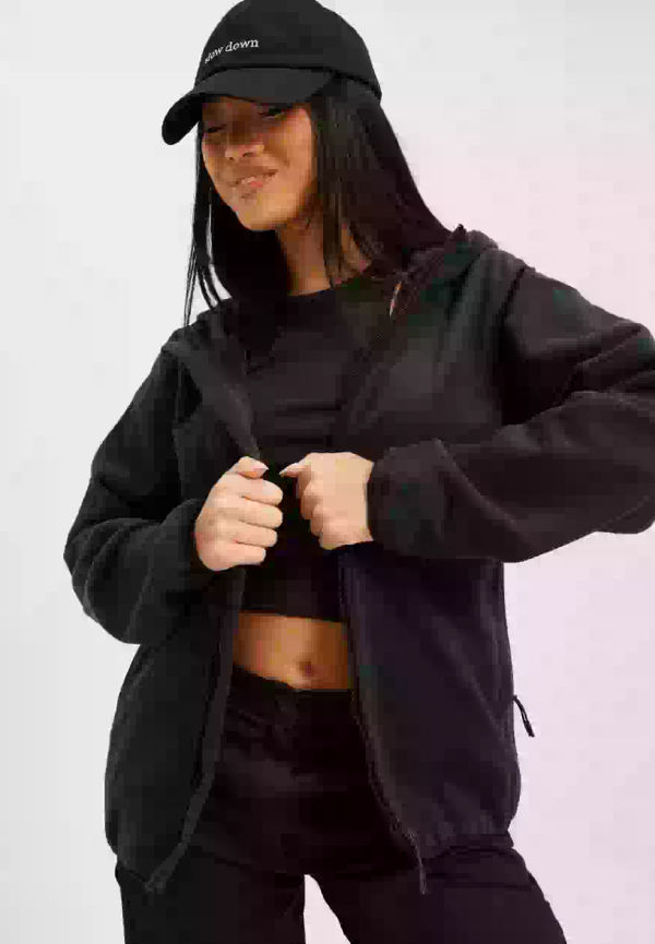 Tretorn Tech Fleece Hood W Fleecejackor Jet Black