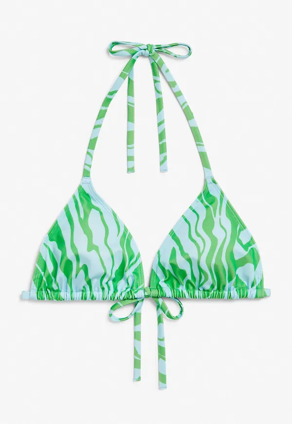 Triangle bikini top - Blue