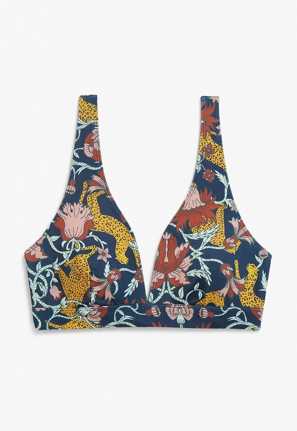 Triangle bikini top - Blue