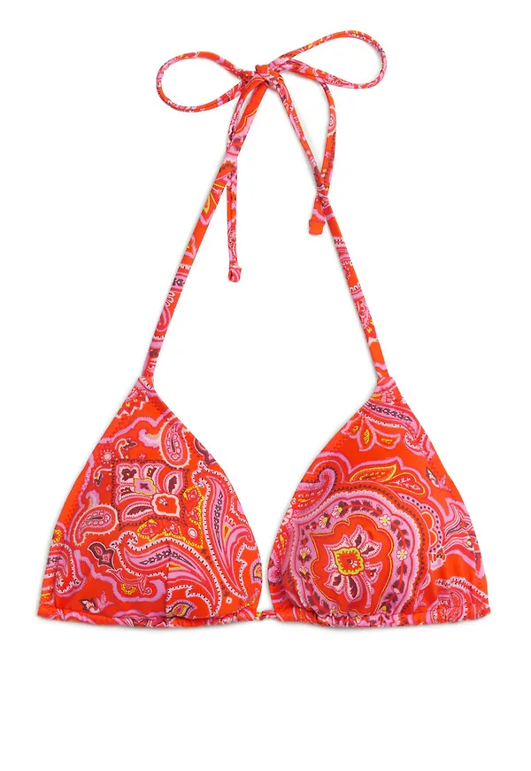 Triangle Bikini Top - Orange