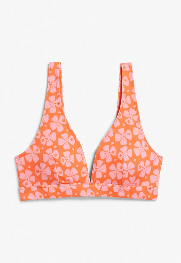 Triangle bikini top - Pink