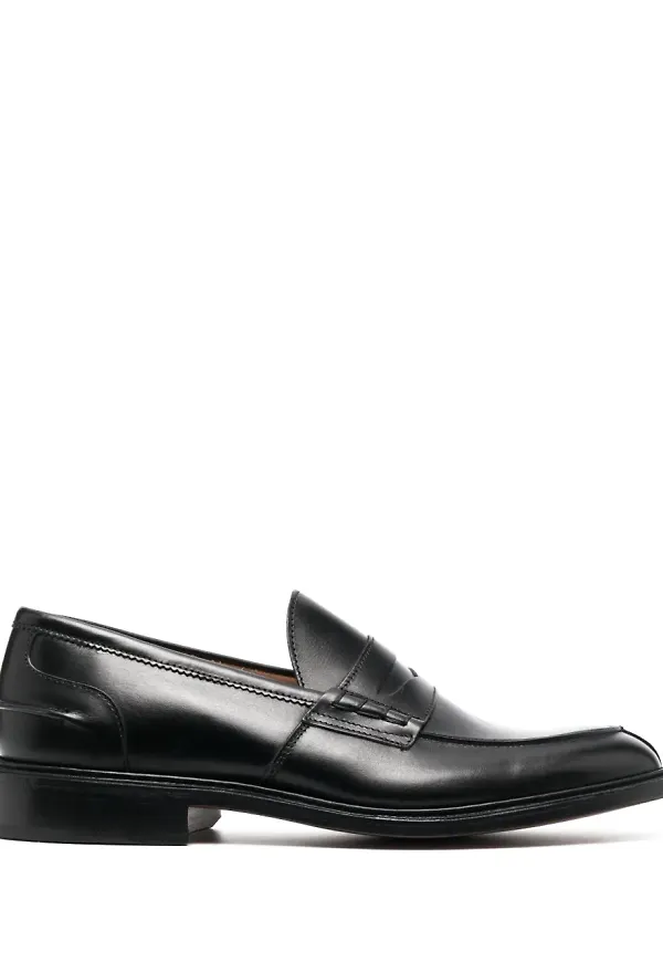 Tricker's läderloafers - Svart