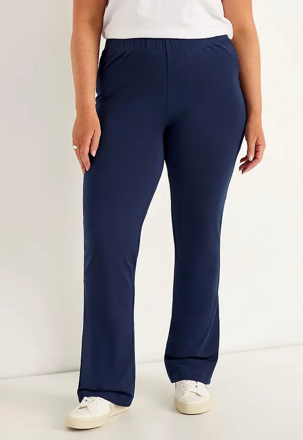 Trikåleggings bootcut