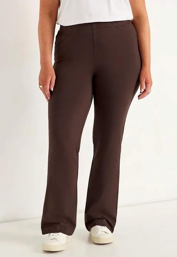 Trikåleggings bootcut