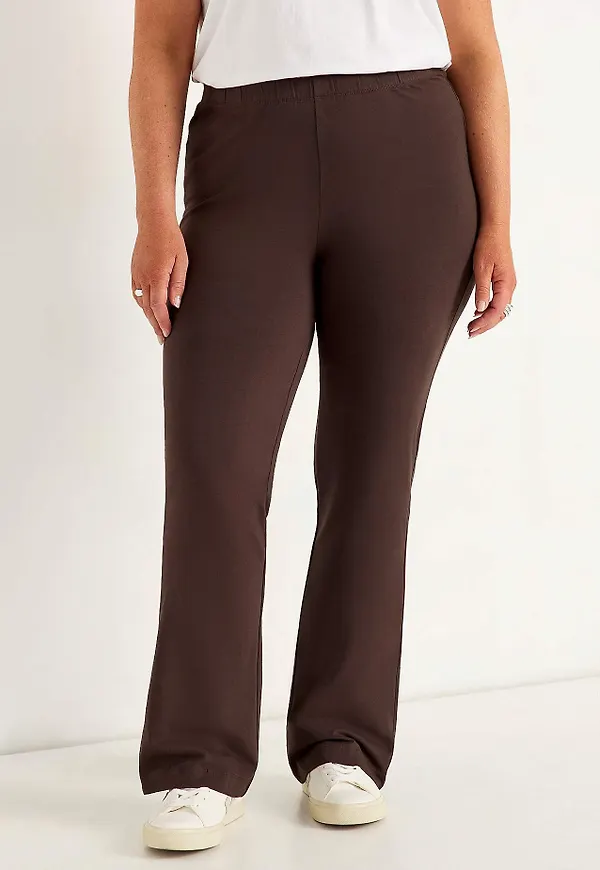Trikåleggings bootcut