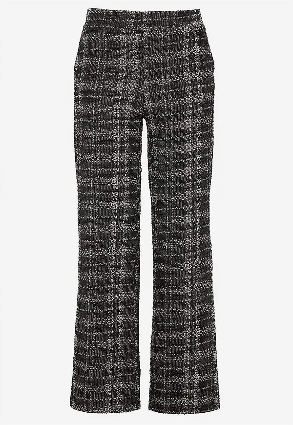 Trikåbyxa med struktur