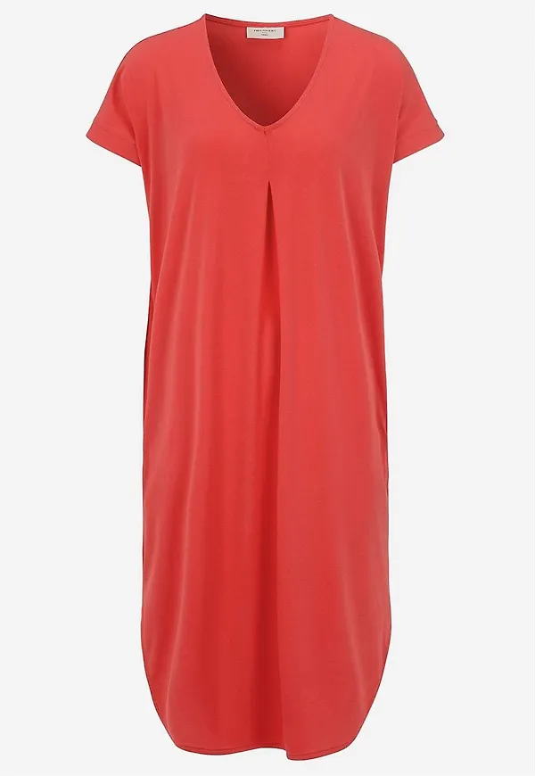 Trikåklänning med fickor