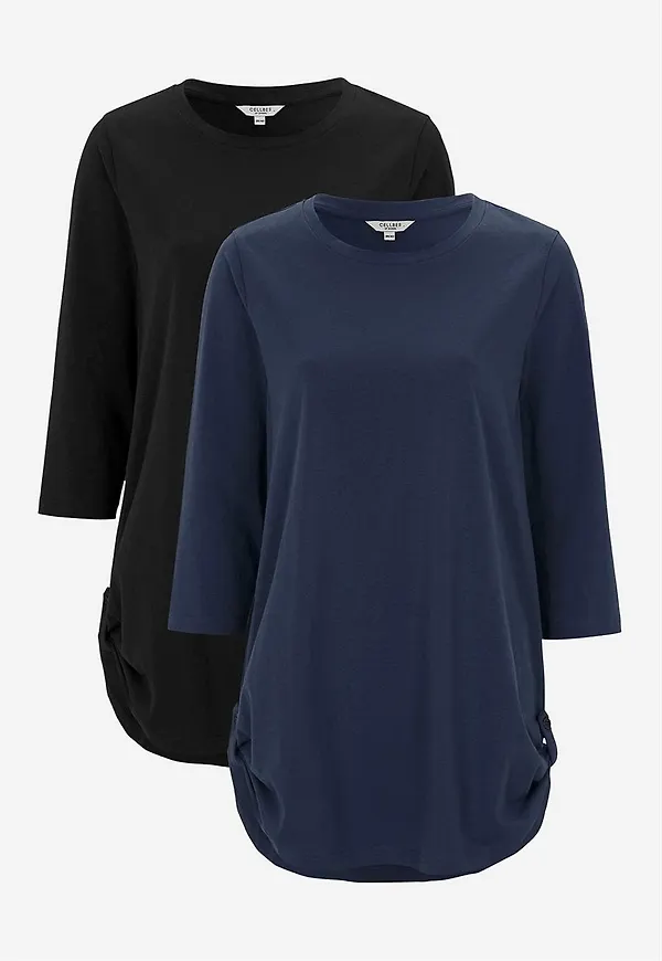 Trikåtunika med 3/4-ärm Alexia 2-pack