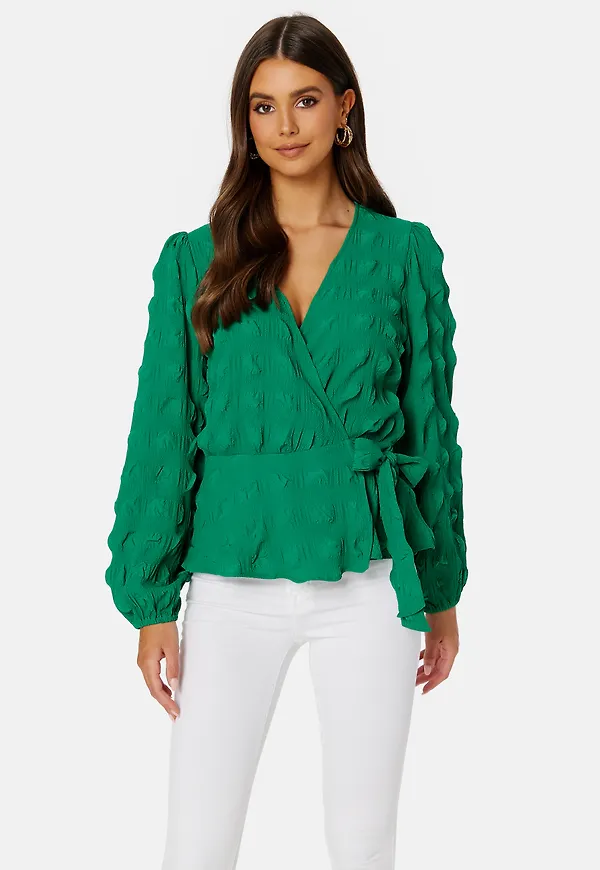 Triniti wrap blouse
