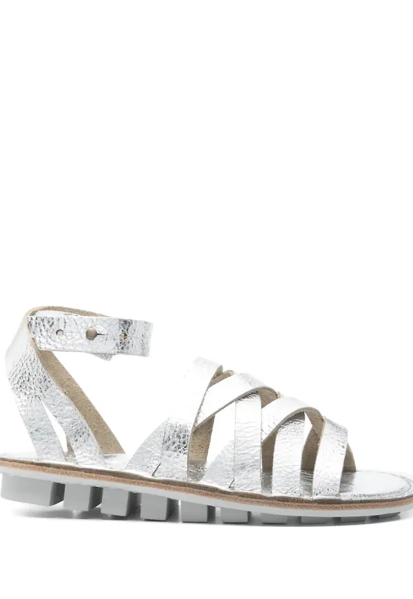 Trippen Nepal sandaler - Silverfärgad