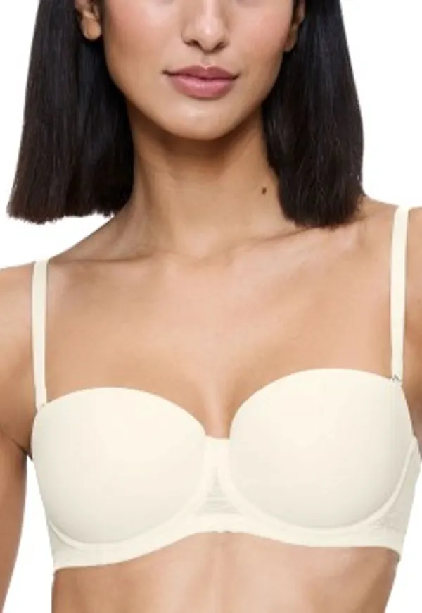 Triumph BH Signature Sheer Wired Balconette Bra Elfenben D 80 Dam