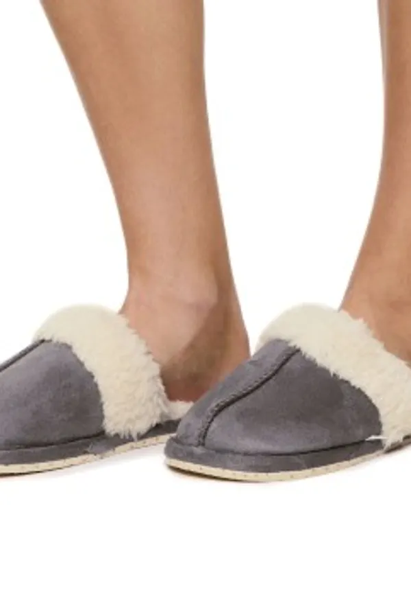 Triumph Closed Toe Slippers Grå polyester Large Dam