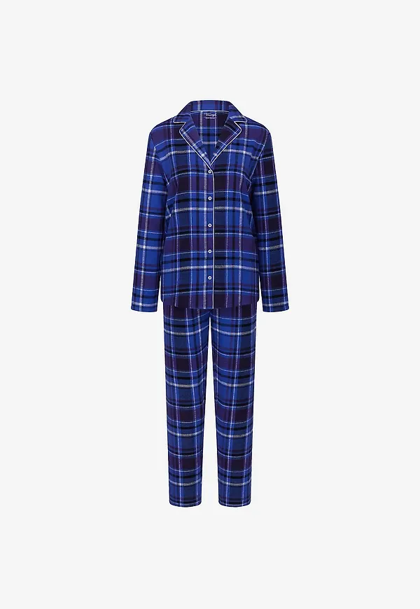 Triumph - Pyjamasset Boyfriend PW 01 X Checks - Blå