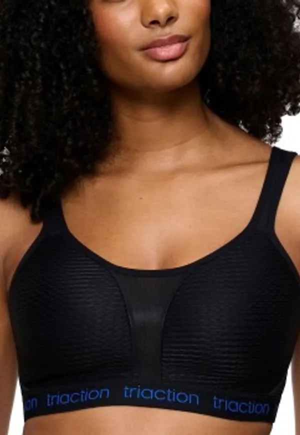 Triumph Triaction Energy Lite Padded Sports Bra EX BH Svart F 80 Dam