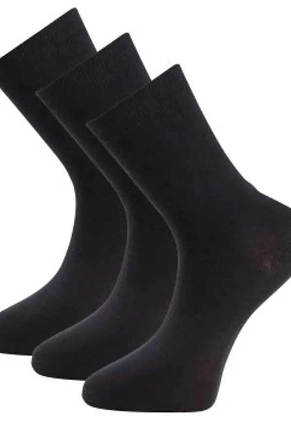 Trofe Cotton Socks Strumpor 6P Svart Strl 35/38 Dam