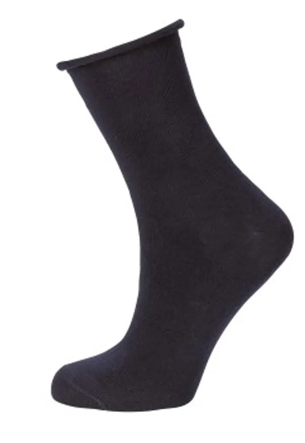 Trofe Cotton Solid Sock Strumpor 2P Blå Strl 37/41 Dam