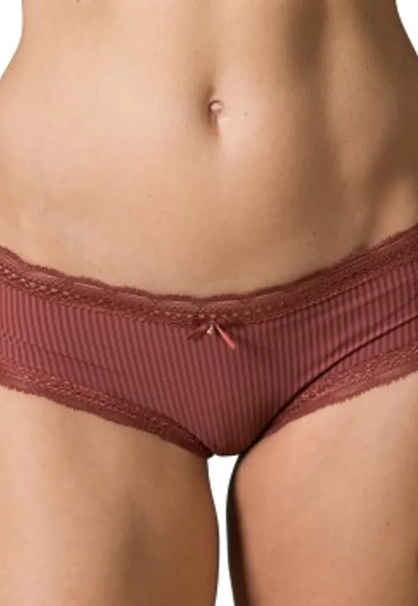 Trofe Laila Low Hipster Trosor Brun polyamid X-Large Dam