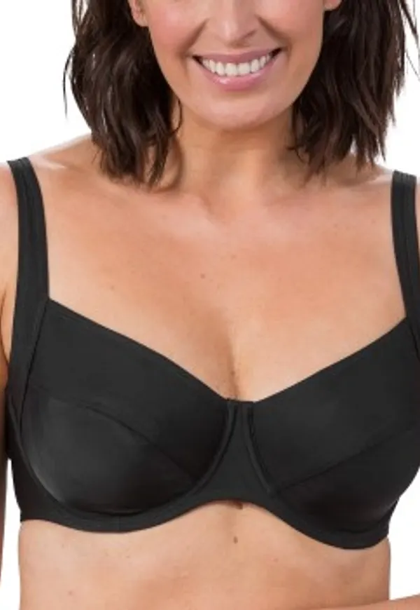 Trofe Mix Bikini Underwire Bra Svart E 42 Dam
