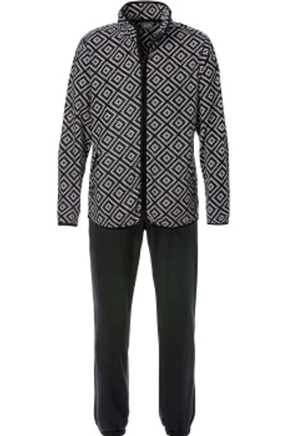 Trofe Polar Fleece Tiles Set Svart polyester XX-Large Dam