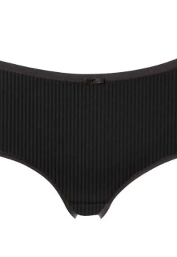 Trofe Sanna Striped Midi Brief Trosor Svart Medium Dam